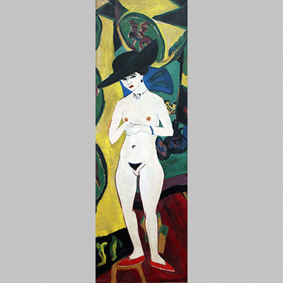 Kirchner Standing Nude with Hat