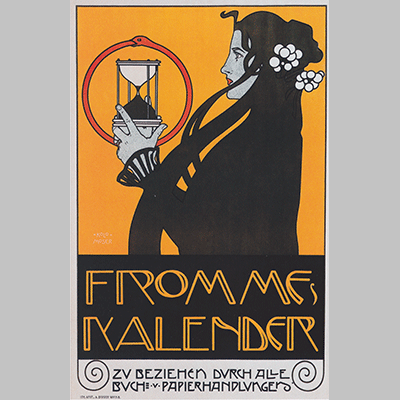 Kolo Moser Plakat fur „Frommes Kalender 1899