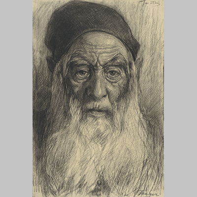 Jac van Looij - Een Oude Man met Baard te Tanger