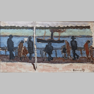 Pierre Bonnard - La Promenade au Bord de la Rivière (1919)