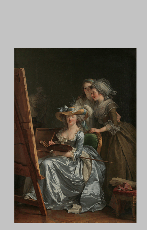 Labille Guiard Self Portrait with Two Pupils d