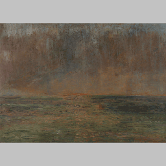 James Ensor - Large Seascape Sunset