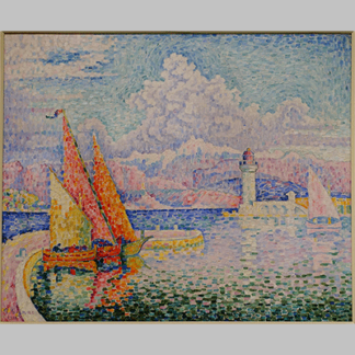 Paul Signac - Le Musior Port d Antibes (1918)