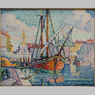 Le bateau d oranges Marseille by Paul Signac 1923