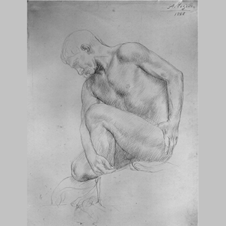 Legros Study of a Figure