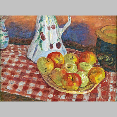 Les pommes rouges et jaunes Pierre Bonnard