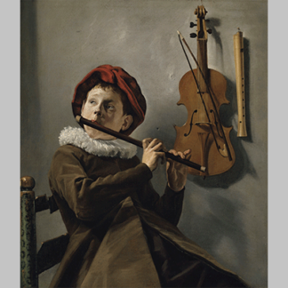 Leyster young flute player 1630