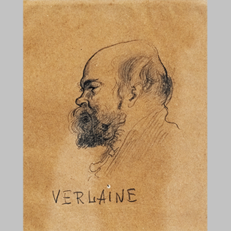 Louis Anquetin Portrait de Verlaine Profilgauche