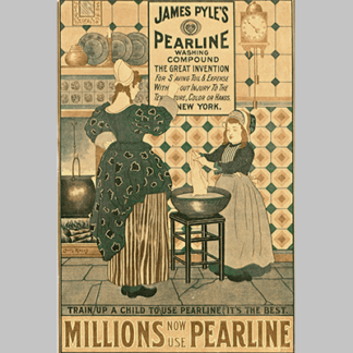 Louis Rhead James Pyless Pearline washing compound