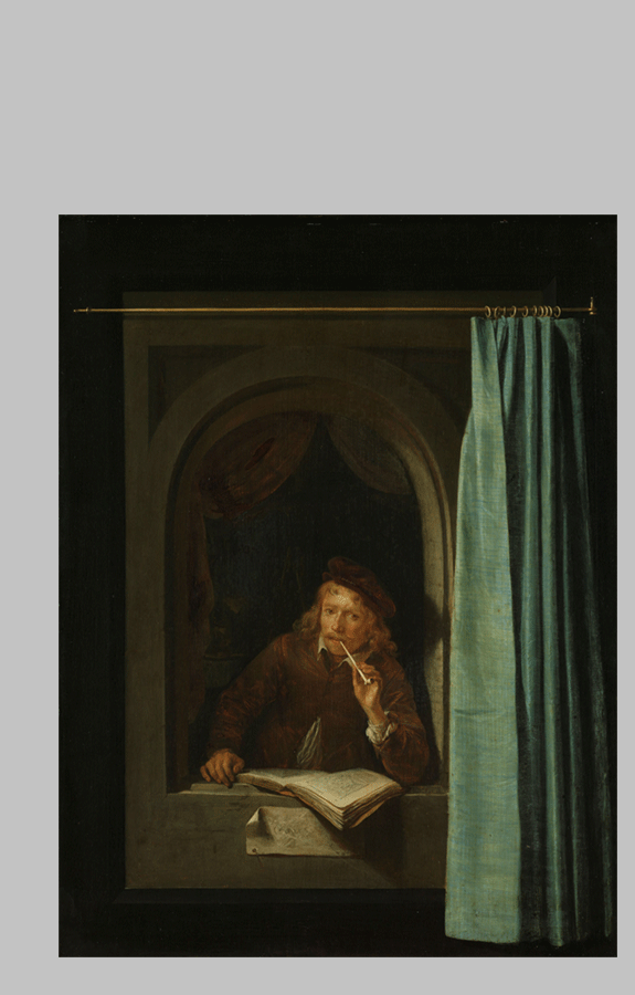 Man Smoking a Pipe Gerard Dou c. 1650