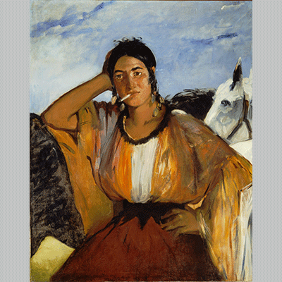 Manet Gypsy with a Cigarette