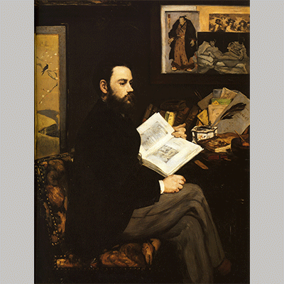Edouard Manet - Portrait of Emile Zola