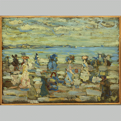 Maurice Brazil Prendergast Beach Scene