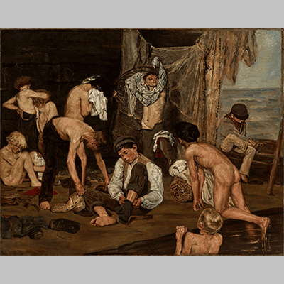 Max Liebermann Im Schwimmbad 1875 77