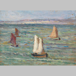 Maximilien luce bateaux aux environs dhonfleur