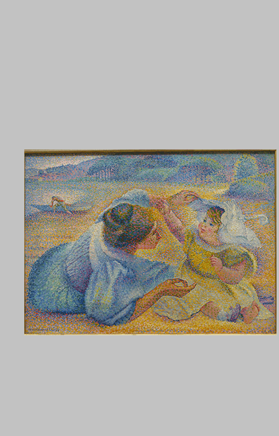 Mere jouant avec son enfant, by Henri Edmond Cross ar wt 54