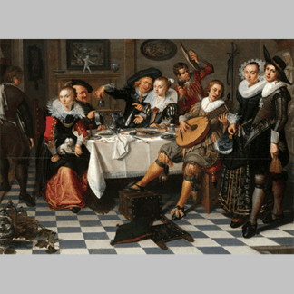 Merry Company, Isack Elyas, 1629 ixon