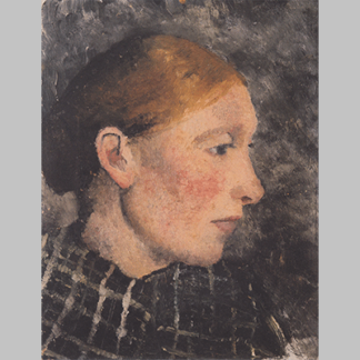 Modersohn Becker Kopf einer Bauerin im Profil nach rechts