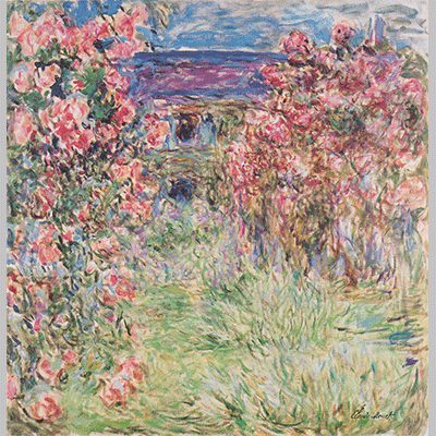 Monet Das Haus in den Rosen