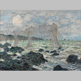 Monet Fishing nets at Pourville 2