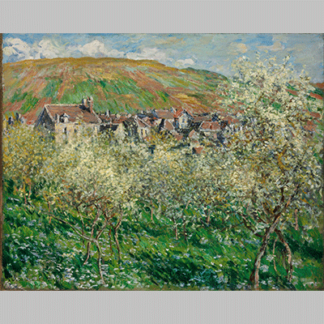 Monet Flowering Plum Trees