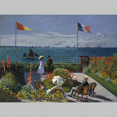 Monet Jardin à Sainte Adresse