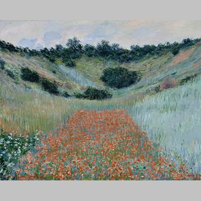 Monet Poppy Field in a Hollow near Giverny