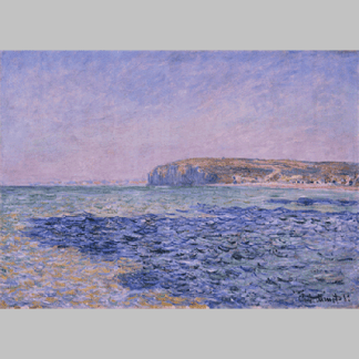 Monet Shadows on the Sea. The Cliffs at Pourville