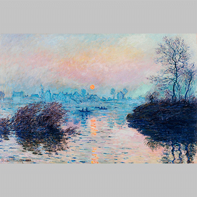 Monet Soleil couchant sur la Seine