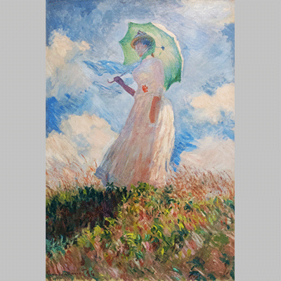 Monet Study of a Figure Outdoors