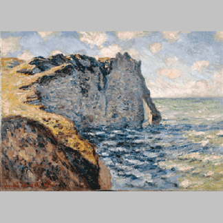 Monet The Cliff of Aval, Etrétat