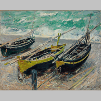 Monet Three Fishing Boats