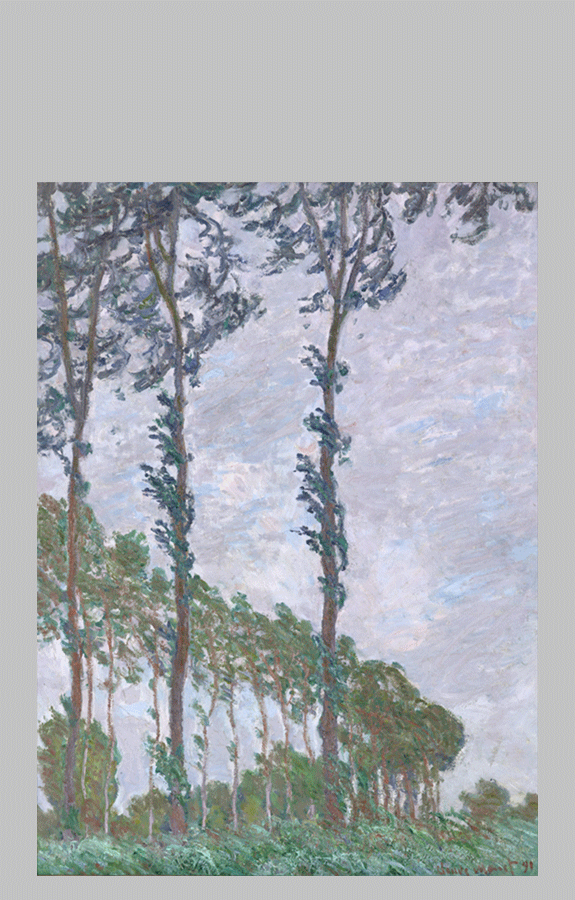 Monet Wind Effect Series of The Poplars 2
