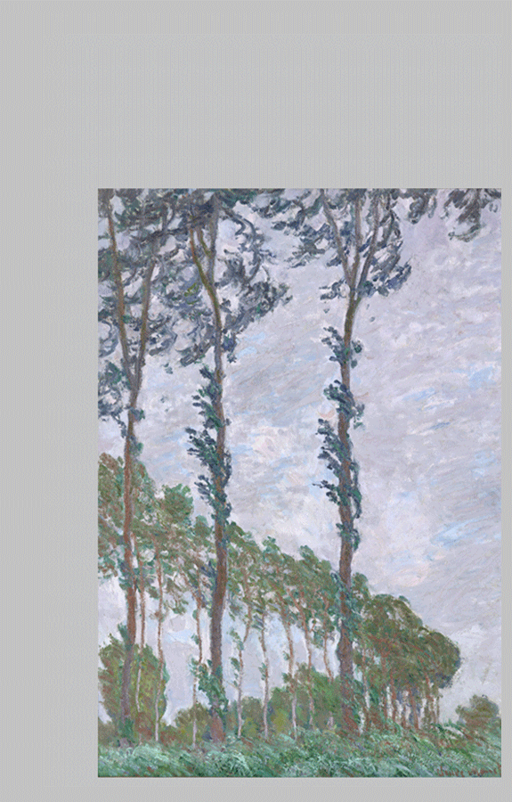 Monet Wind Effect Series of The Poplars tt
