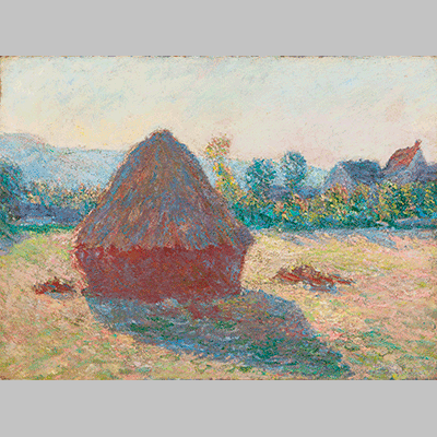 Monet haystack in the evening