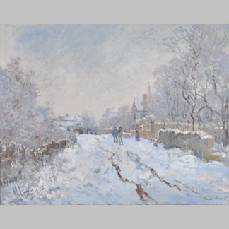 Monet Snow at Argenteuil 1875-(1)