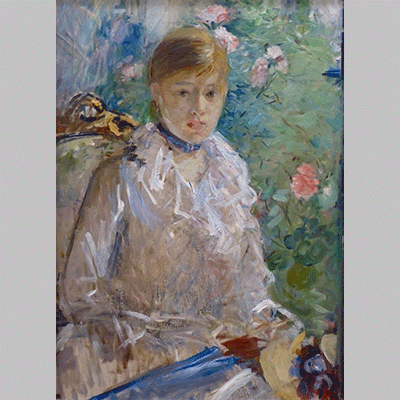 Morisot Jeune femme assise devant une fenetre