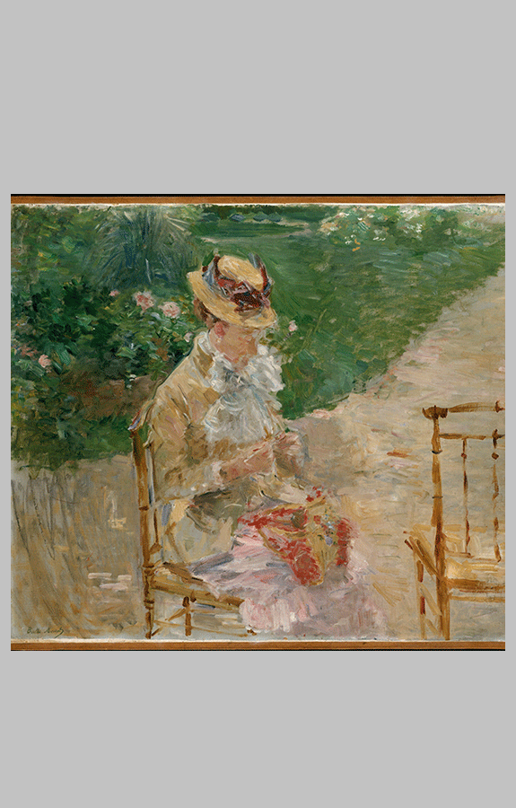 Morisot Young Woman Knitting 2