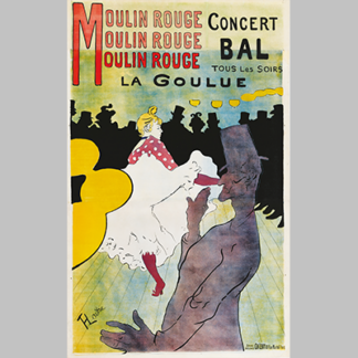Moulin Rouge – La Goulue, by Henri de Toulouse-Lautrec