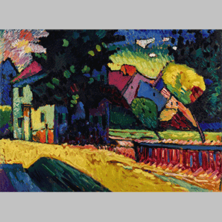 Murnau Landschaft mit grünem Haus by Wassily Kandinsky (1)