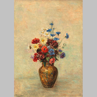 Odilon Redon flowers in a vase