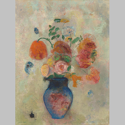 Odilon Redon large vase with flowers