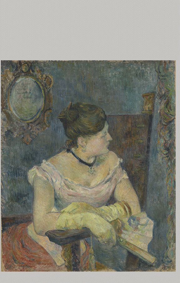 Paul Gauguin Madame Mette Gauguin in Evening Dress 1884 d