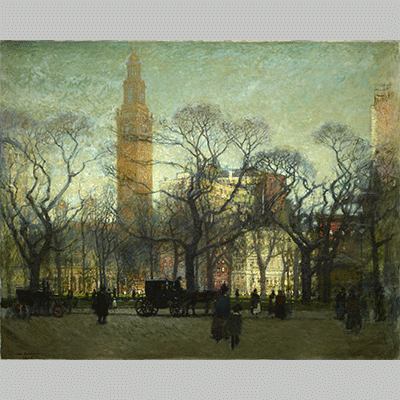 Paul Cornoyer Afternoon Madison Square 2