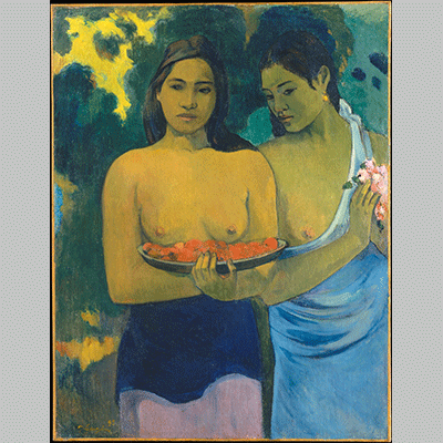 Paul Gauguin Deux Tahitiennes