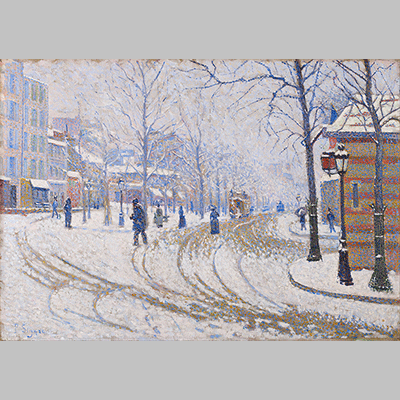 Paul Signac Snow Boulevard de Clichy Paris