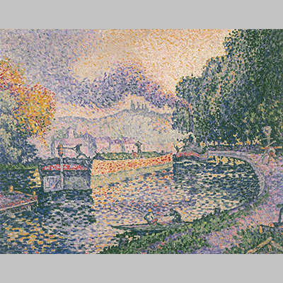 Paul Signac The Tugboat Canal in Samois