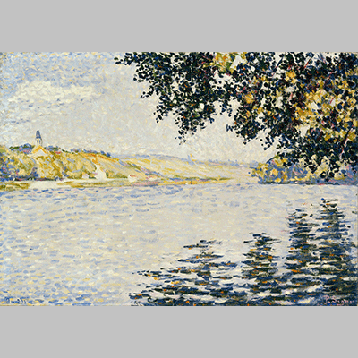 Paul Signac - View of the Seine at Herblay