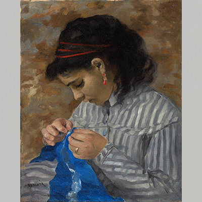 Pierre Auguste Renoir Lise Sewing