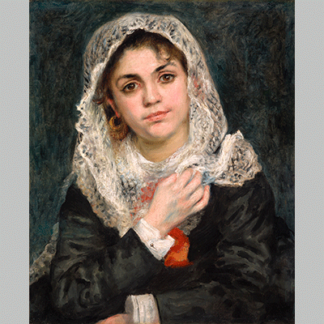 Pierre Auguste Renoir Lise in a White Shawl